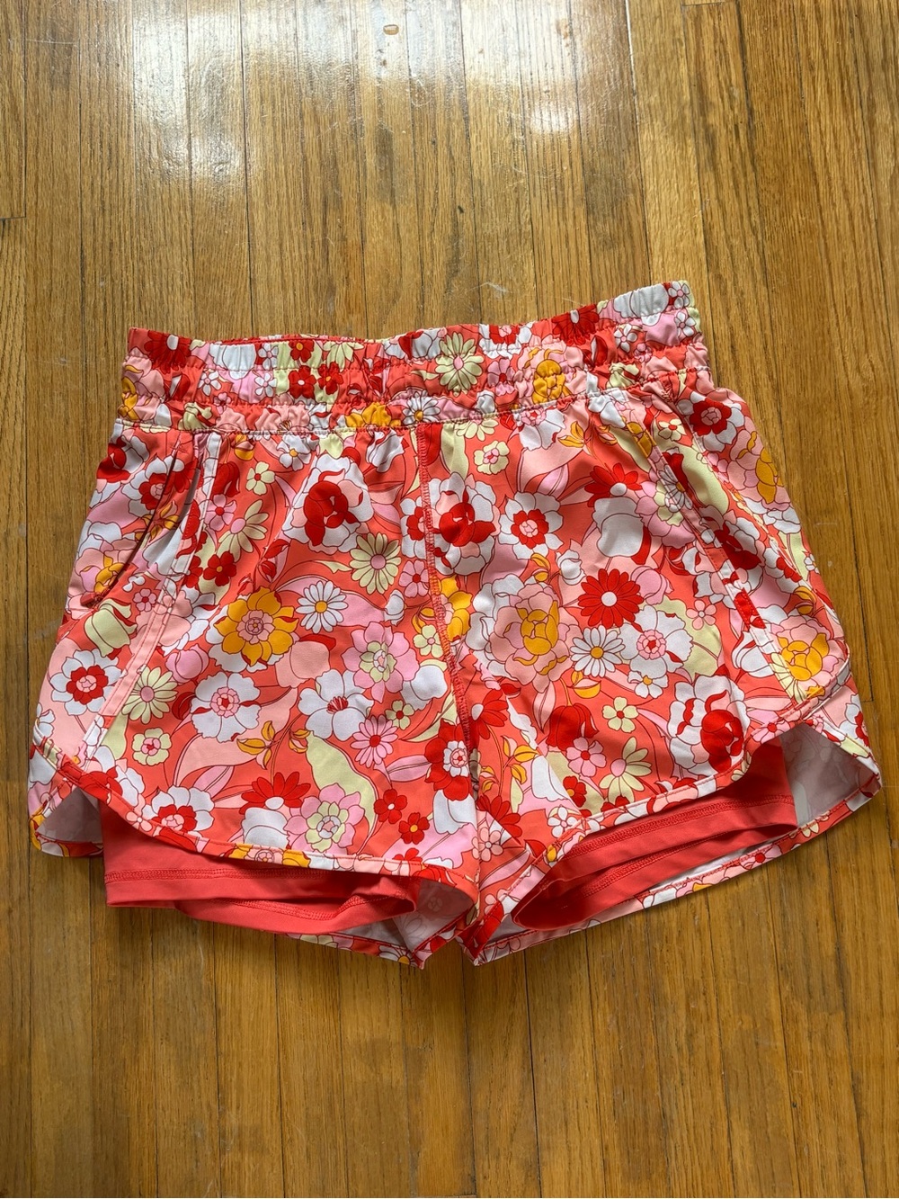 Women's Floral Colorful Athletic Shorts